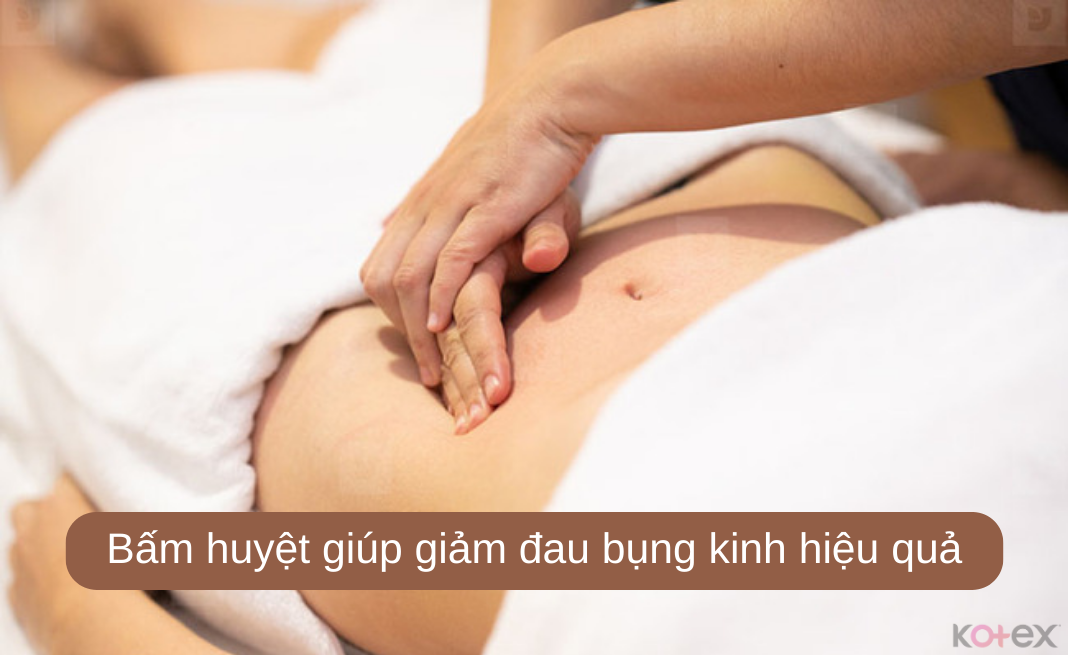 Bấm huyệt giúp giãn cơ, lưu thông khí huyết nên làm giảm đau bụng kinh hiệu quả