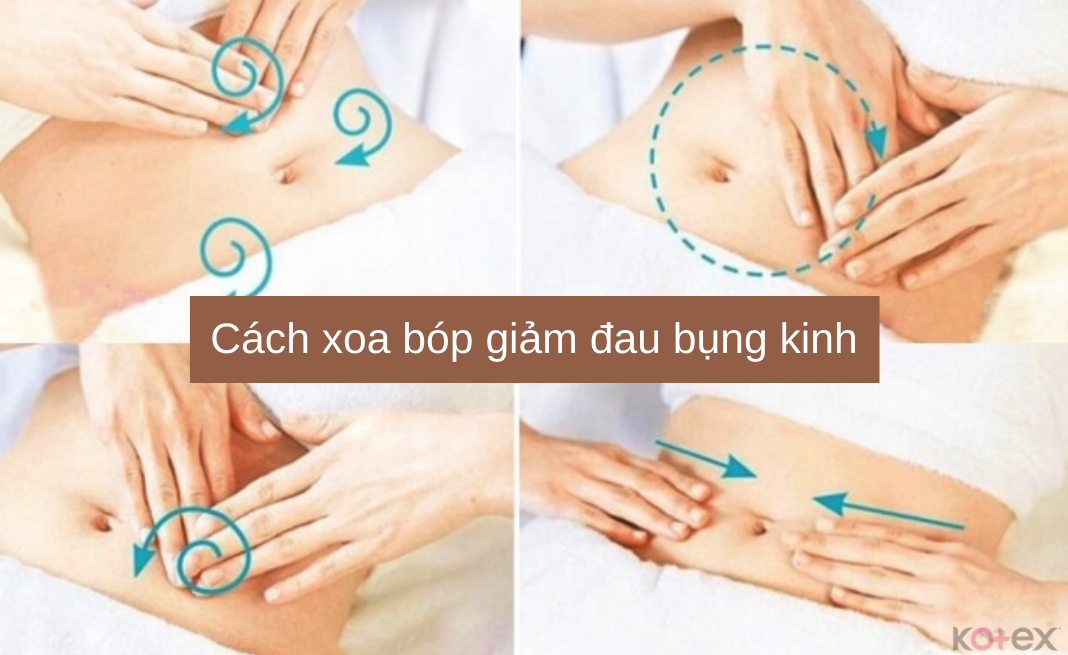 Cách xoa bóp giảm đau bụng kinh