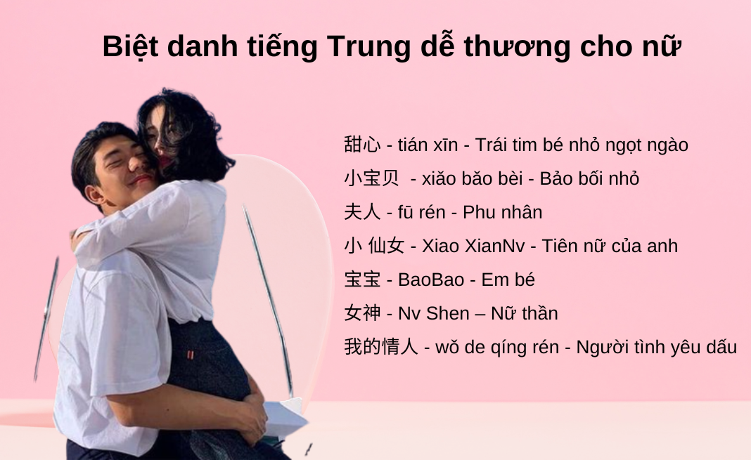 Biệt danh tiếng Trung dễ thương cho nữ