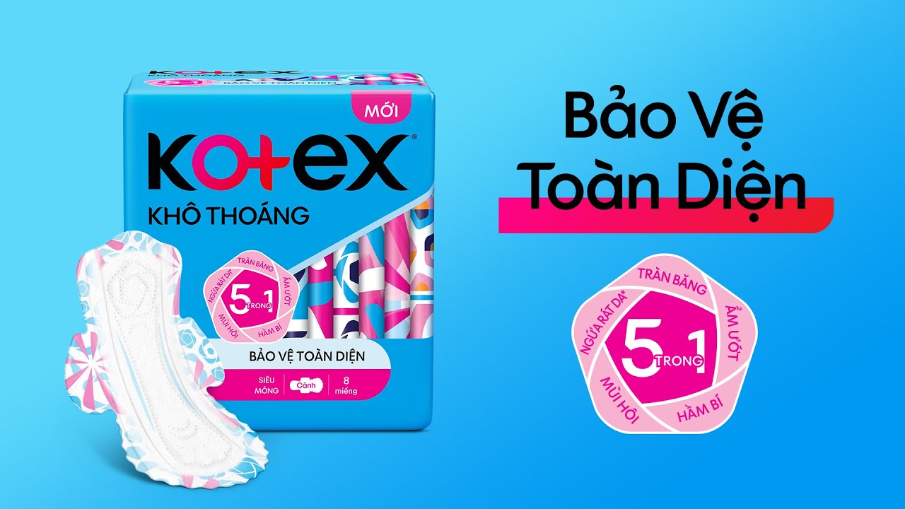 Kotex Khô Thoáng được yêu thích nhờ kết hợp công nghệ chống tràn hiệu quả