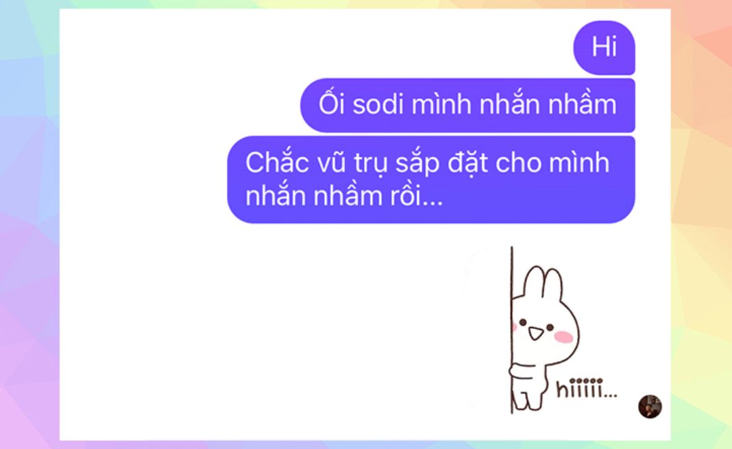 Giả vờ nhắn tin nhầm để bắt chuyện với crush