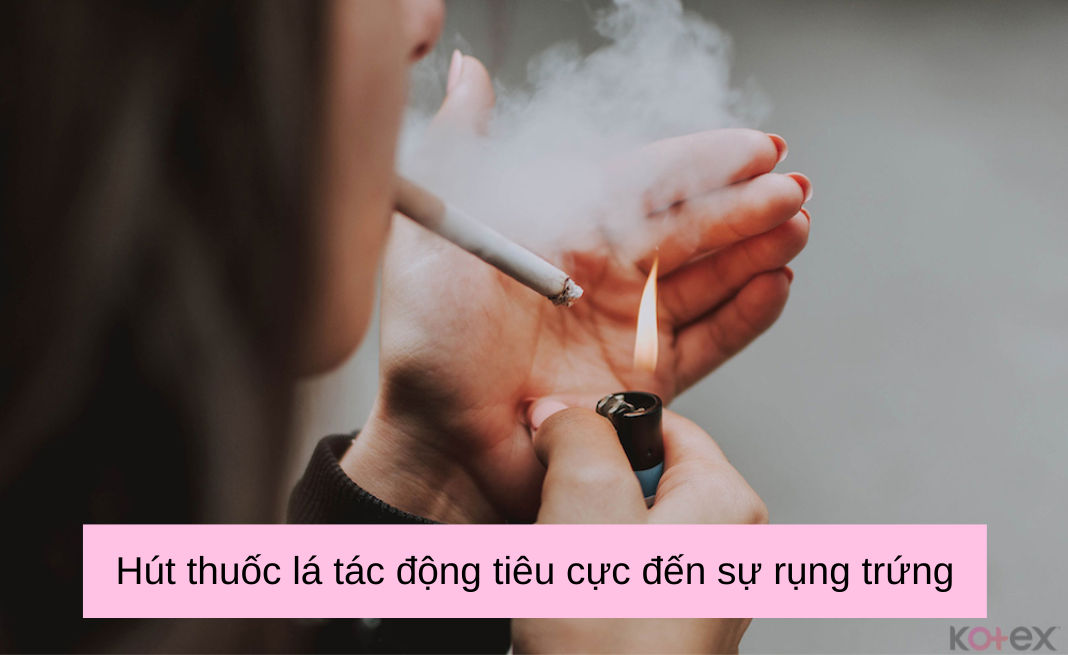 Hút thuốc lá có tác động tiêu cực đến sự rụng trứng