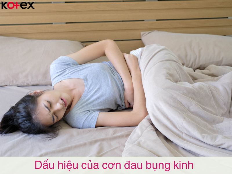 Dấu hiệu của cơn đau bụng kinh 