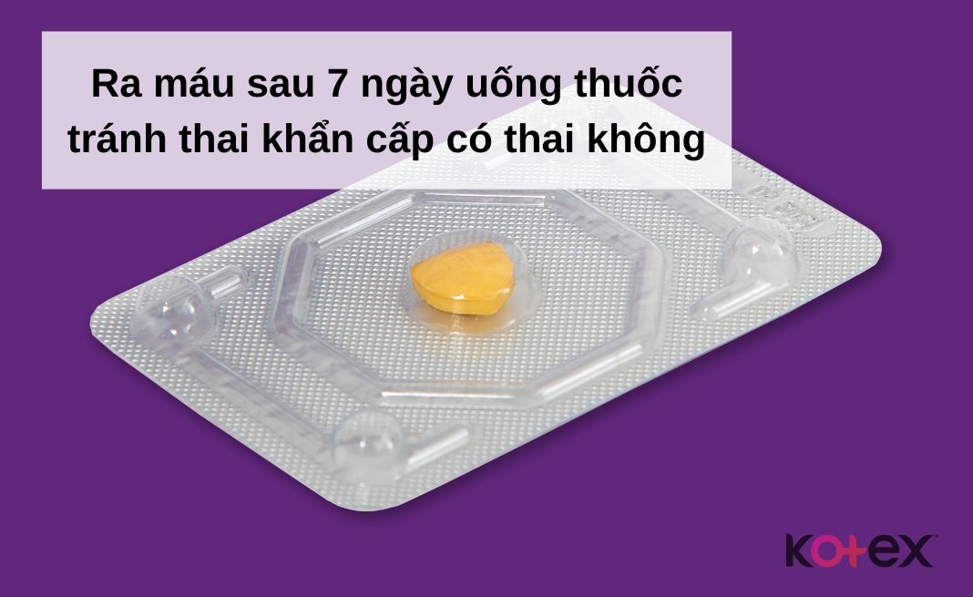 Ra máu sau 7 ngày uống thuốc tránh thai khẩn cấp có thai không