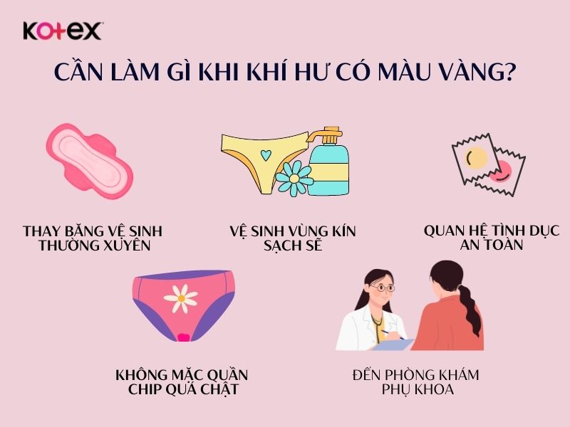 Một số mẹo chữa khí hư màu vàng