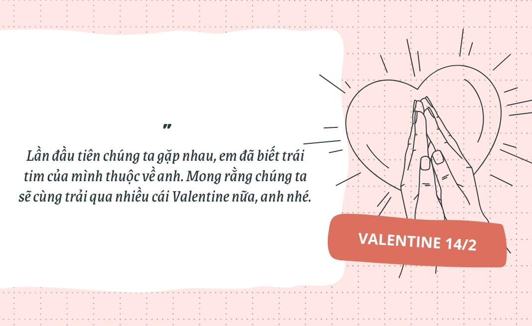 Lời chúc Valentine ngọt ngào dành tặng bạn trai