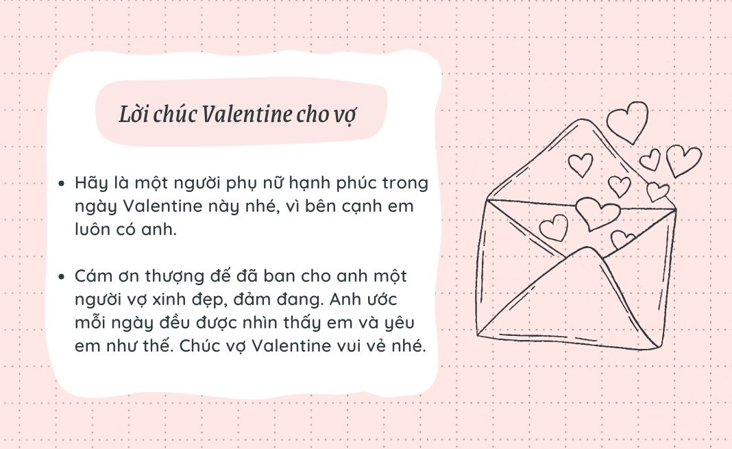 Lời chúc Valentine cho vợ ý nghĩa, đầy tình cảm