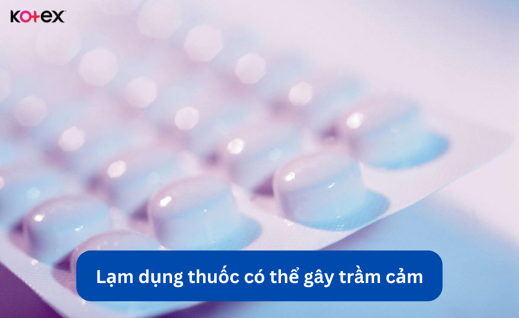 Căng thẳng, trầm cảm nếu lạm dụng thuốc quá mức