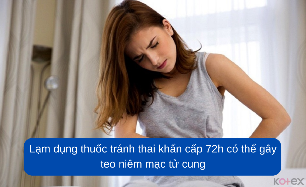 Lạm dụng thuốc tránh thai khẩn cấp 72h có thể gây teo niêm mạc tử cung