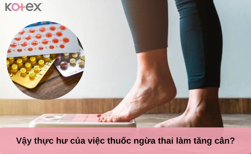 Thuốc tránh thai có làm tăng cân