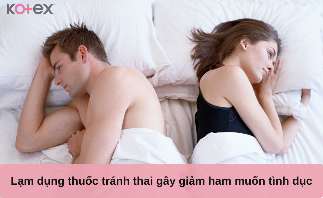 Thuốc tránh thai làm giảm ham muốn tình dục