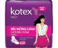 Kotex Pro Mặt Lưới Siêu Thấm, Siêu Mỏng Cánh, 8 Miếng