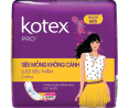 Kotex Pro Mặt Lưới Siêu Thấm, Siêu Mỏng Không Cánh, 8 Miếng