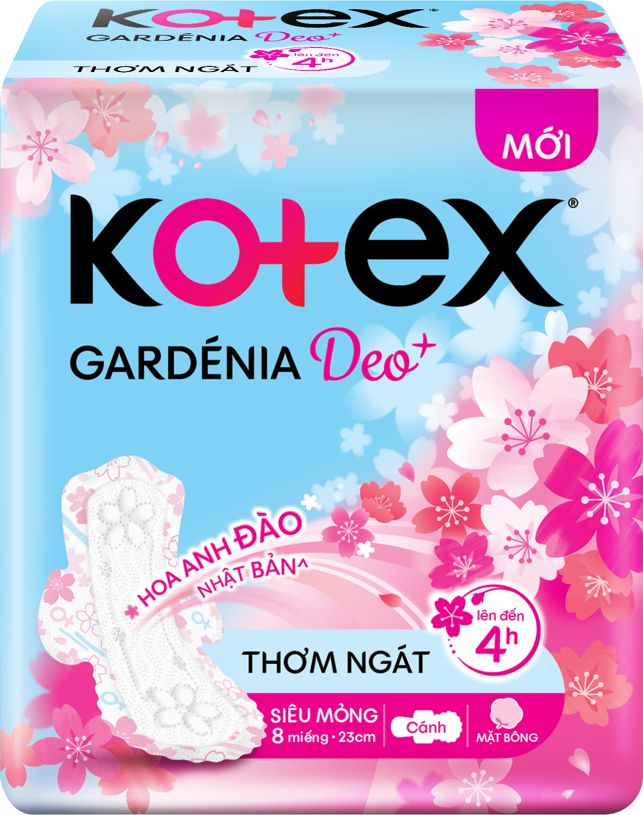 Kotex Gardenia Deo+ Hoa Anh Đào 8s